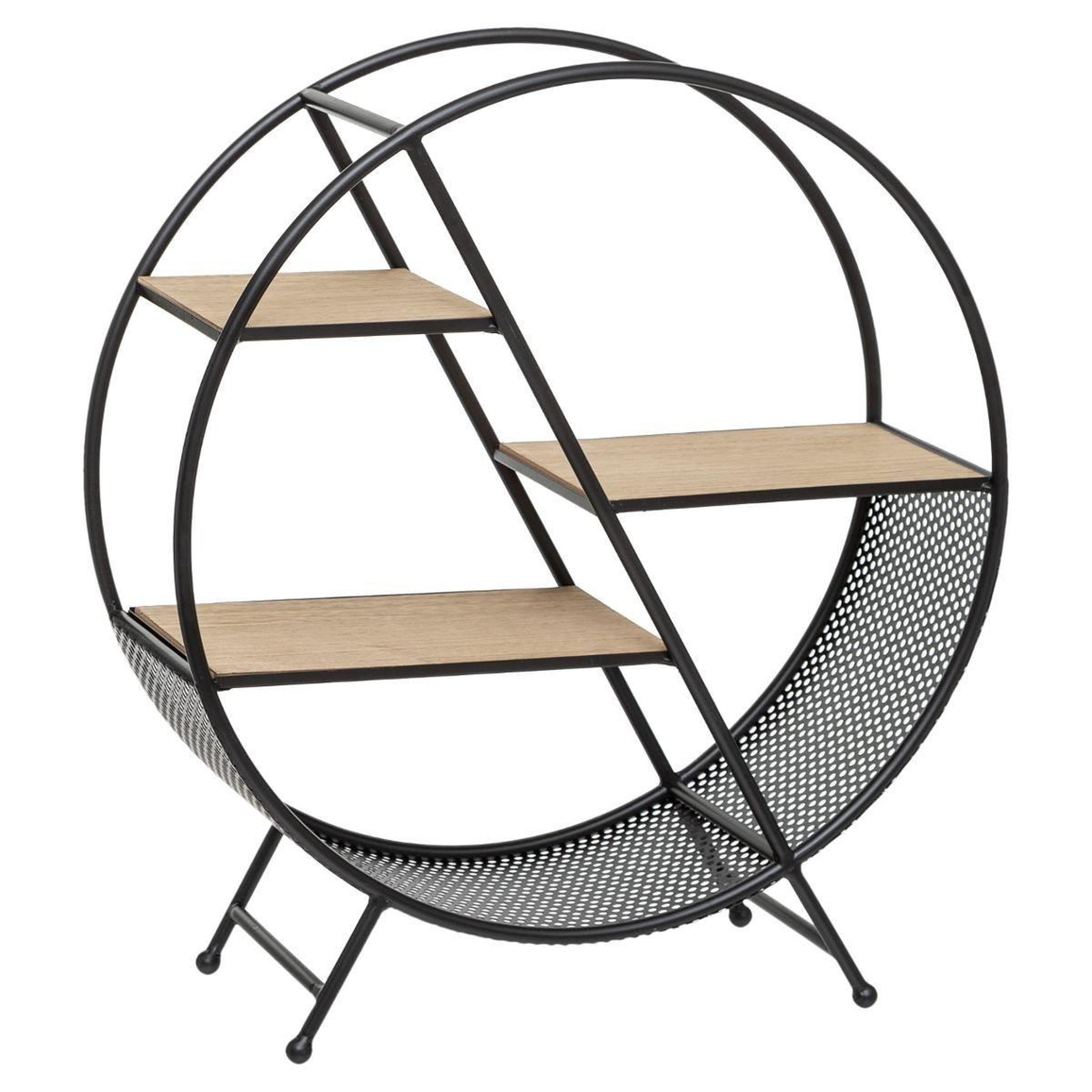 ATMOSPHERA Étagère ronde design  timeo  55cm noir