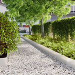 VIDAXL Bordures de pelouse 30 pcs 20x103 cm acier inoxydable