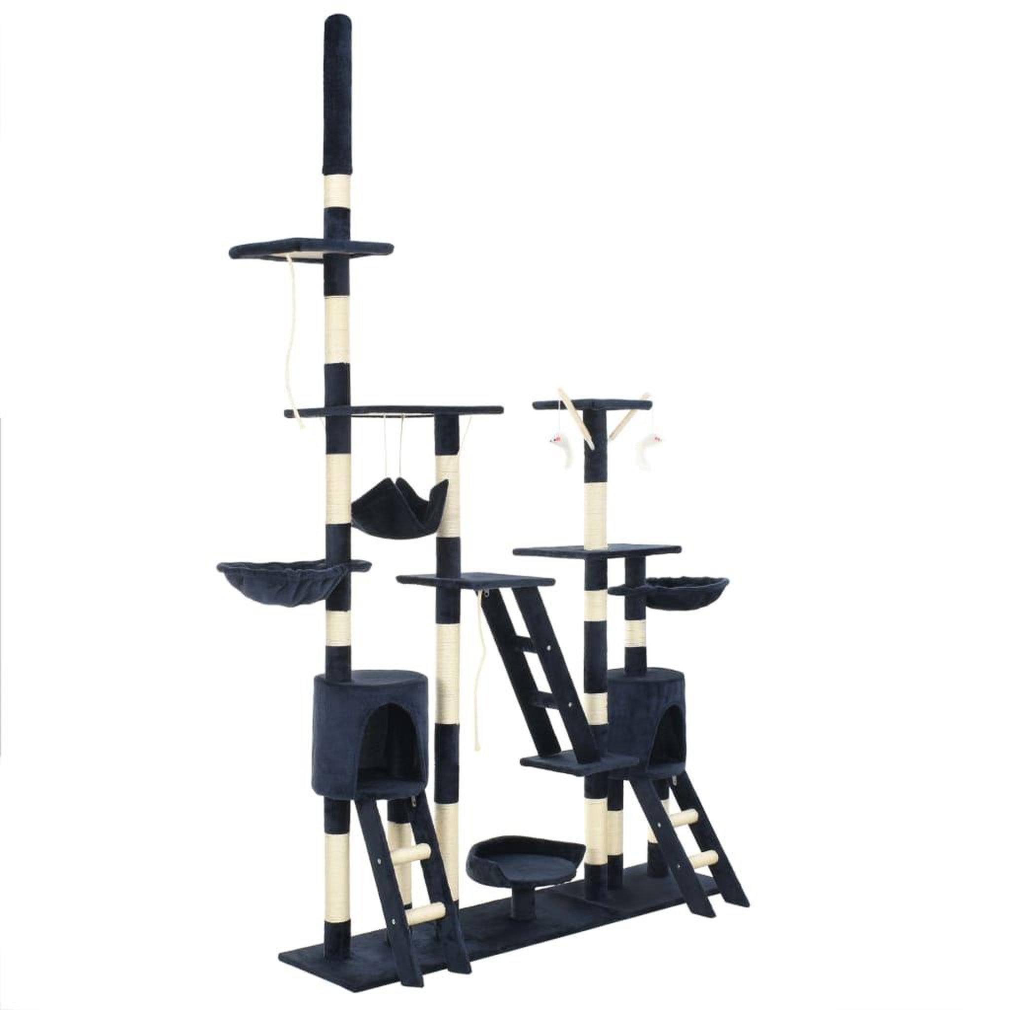 Voir la diapositive 1 : VIDAXL Arbre a chat avec griffoirs en sisal 230-250 cm Bleu