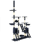 VIDAXL Arbre a chat avec griffoirs en sisal 230-250 cm Bleu