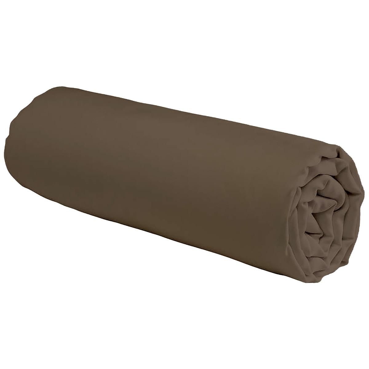 FUTURE HOME Drap housse en coton 57 fils uni bonnet 25cm