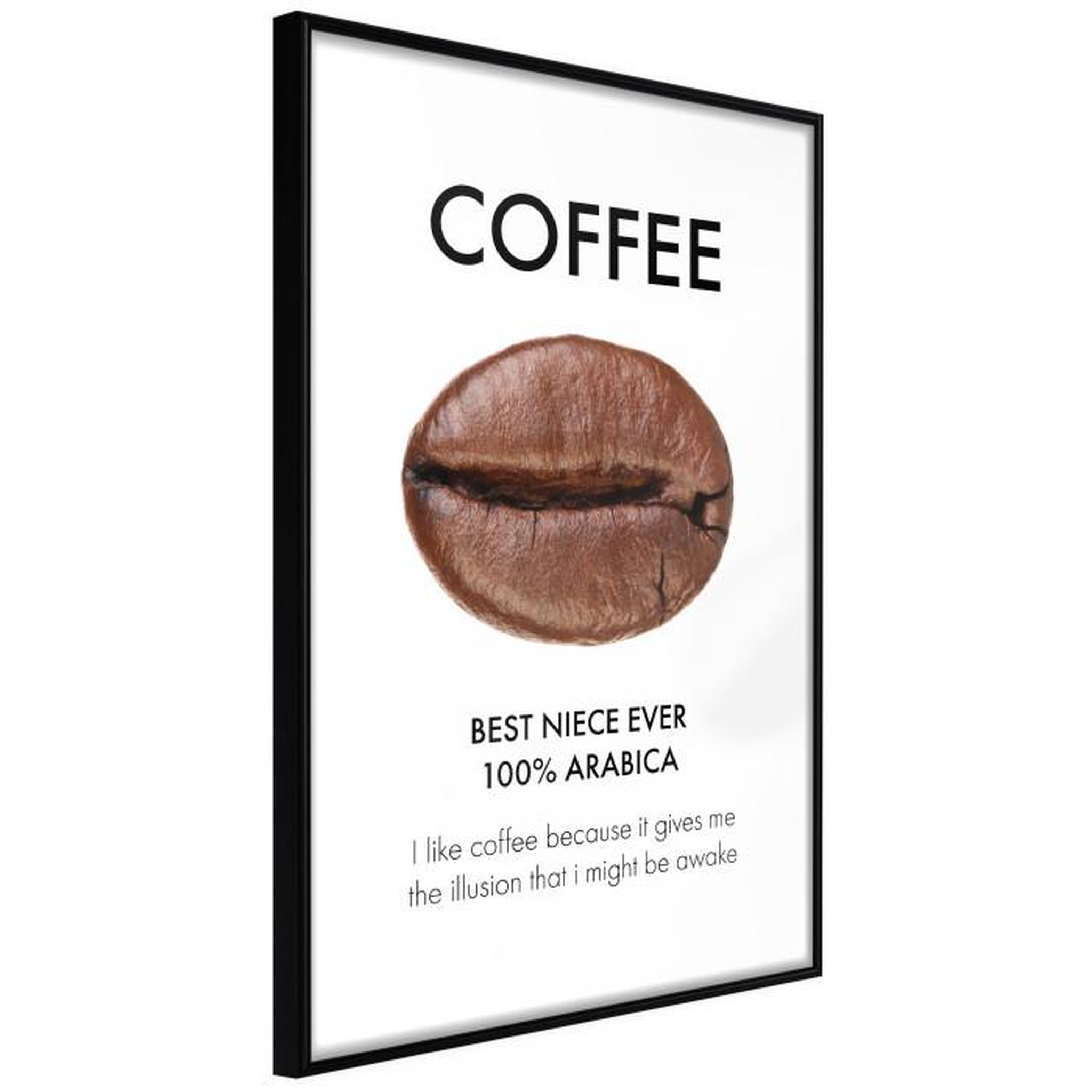 Paris Prix Affiche Murale Encadrée  Coffee I. Coloris disponibles : Noir, Jaune