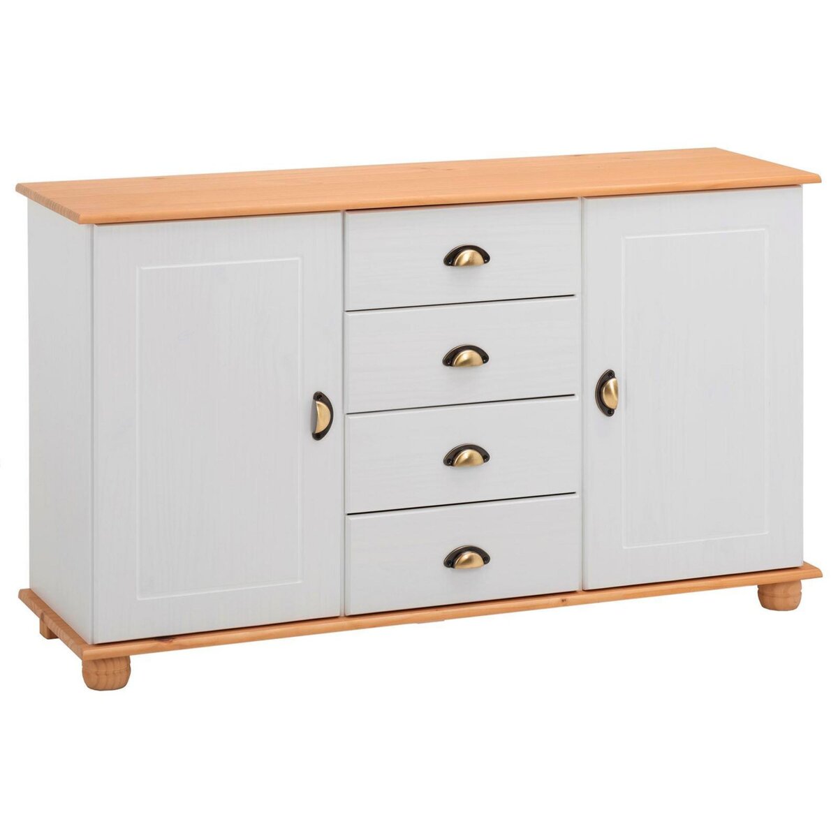 IDIMEX Buffet COLMAR en pin massif, 4 tiroirs et 2 portes