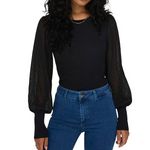 Only T Shirt Manches  ongues  Femme Only Jasmine. Coloris disponibles : Noir