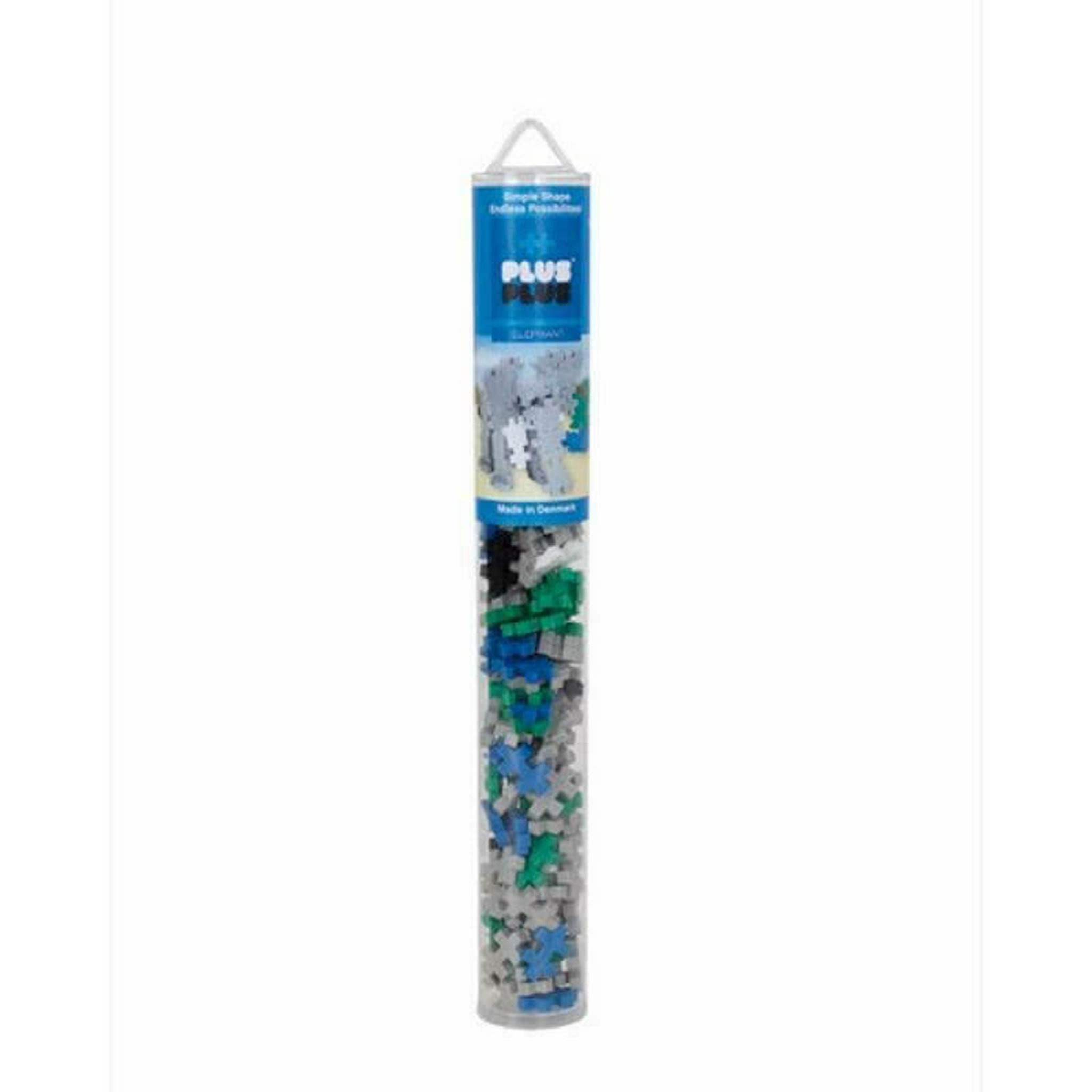 Voir la diapositive 1 :  Plus plus Tube Elephant 100 pièces