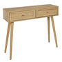 Voir la diapositive 1 : Paris Prix Console 2 Tiroirs en Bois  Bali  100cm Naturel