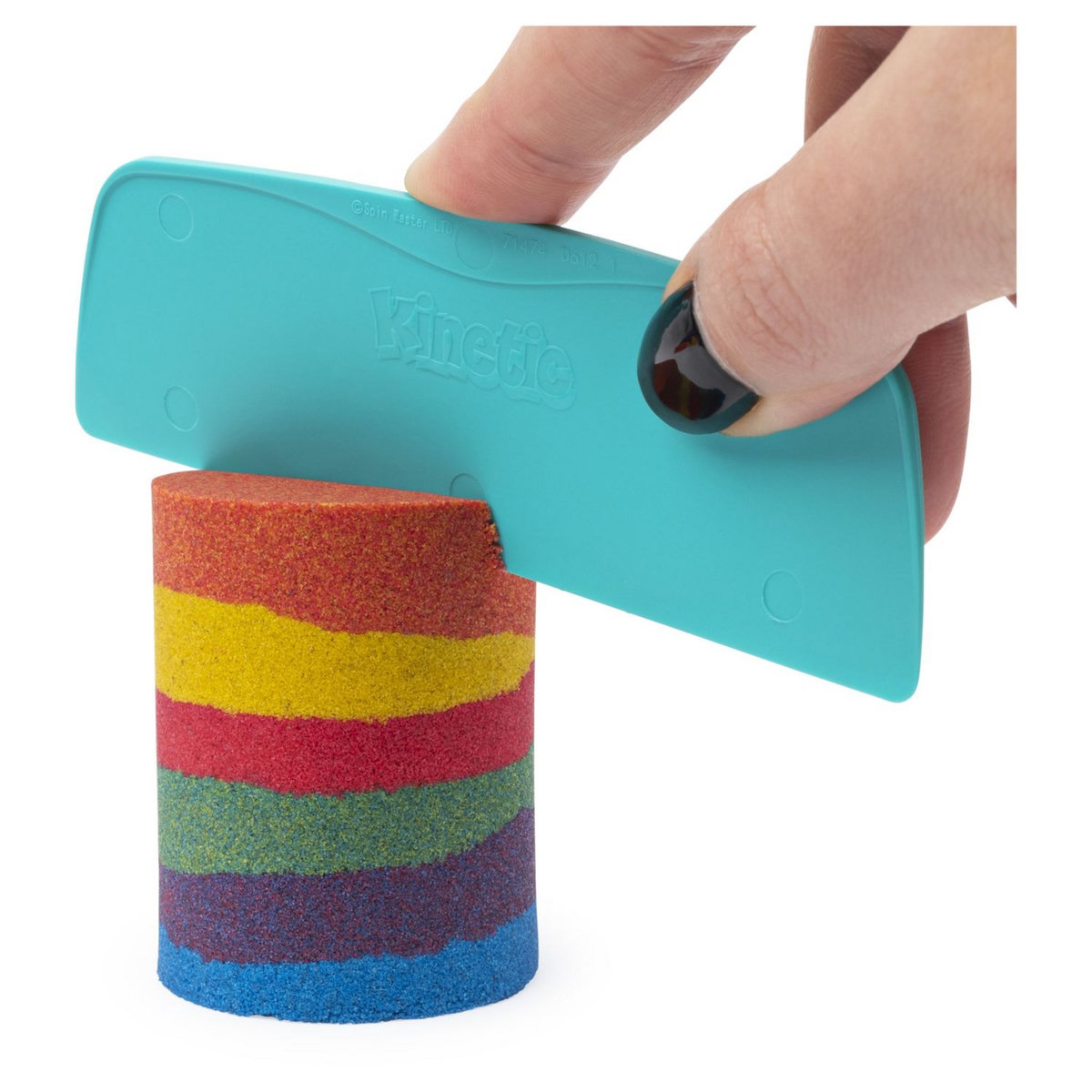 SPIN MASTER Coffret sable Arc-En-Ciel 390 g + 6 accessoires Kinetic Sand