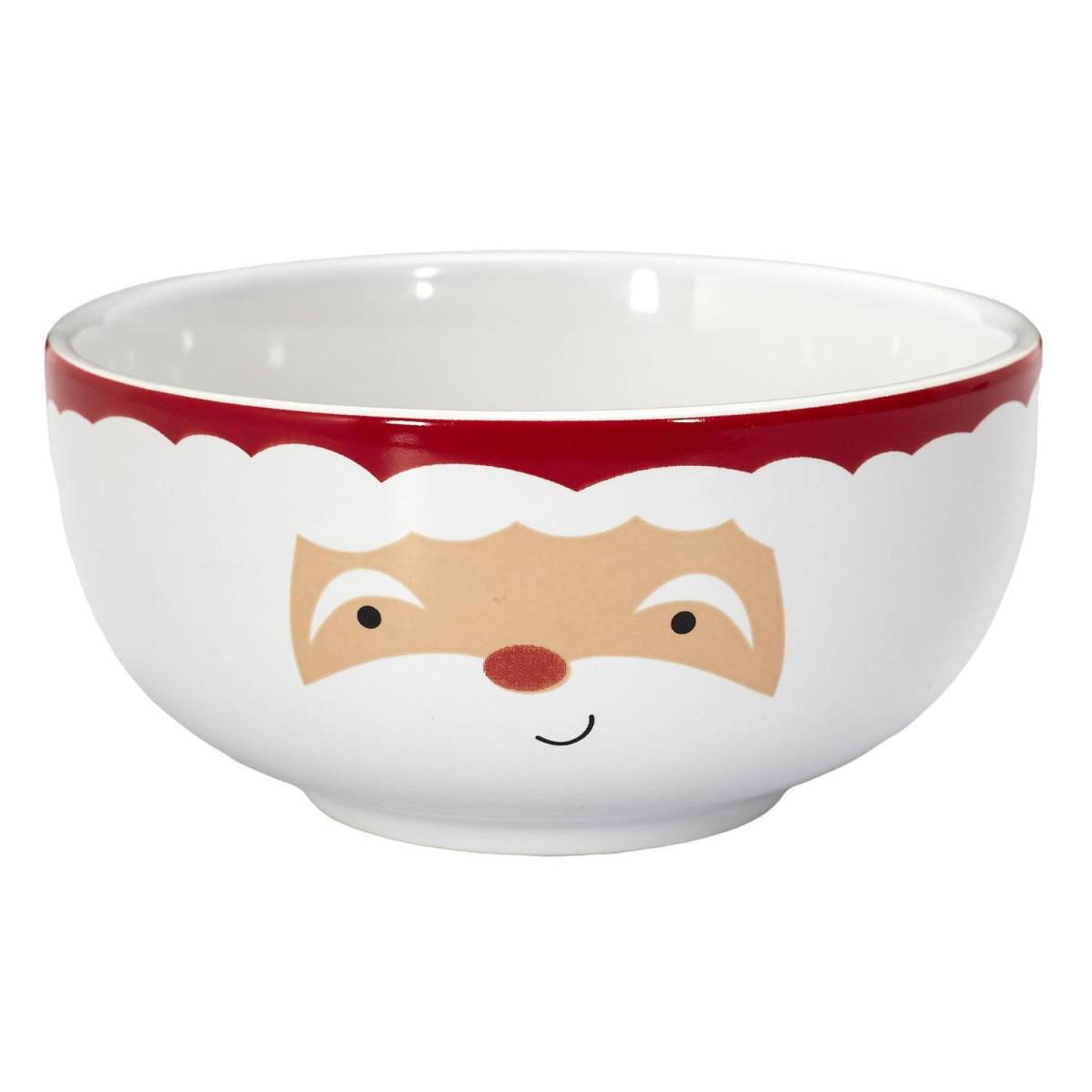 Voir la diapositive 3 : The Home Deco Factory Bol & mug de noël  santa  14cm rouge