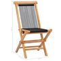 Voir la diapositive 6 : VIDAXL Chaises pliables de jardin lot de 2 Bois teck solide et corde