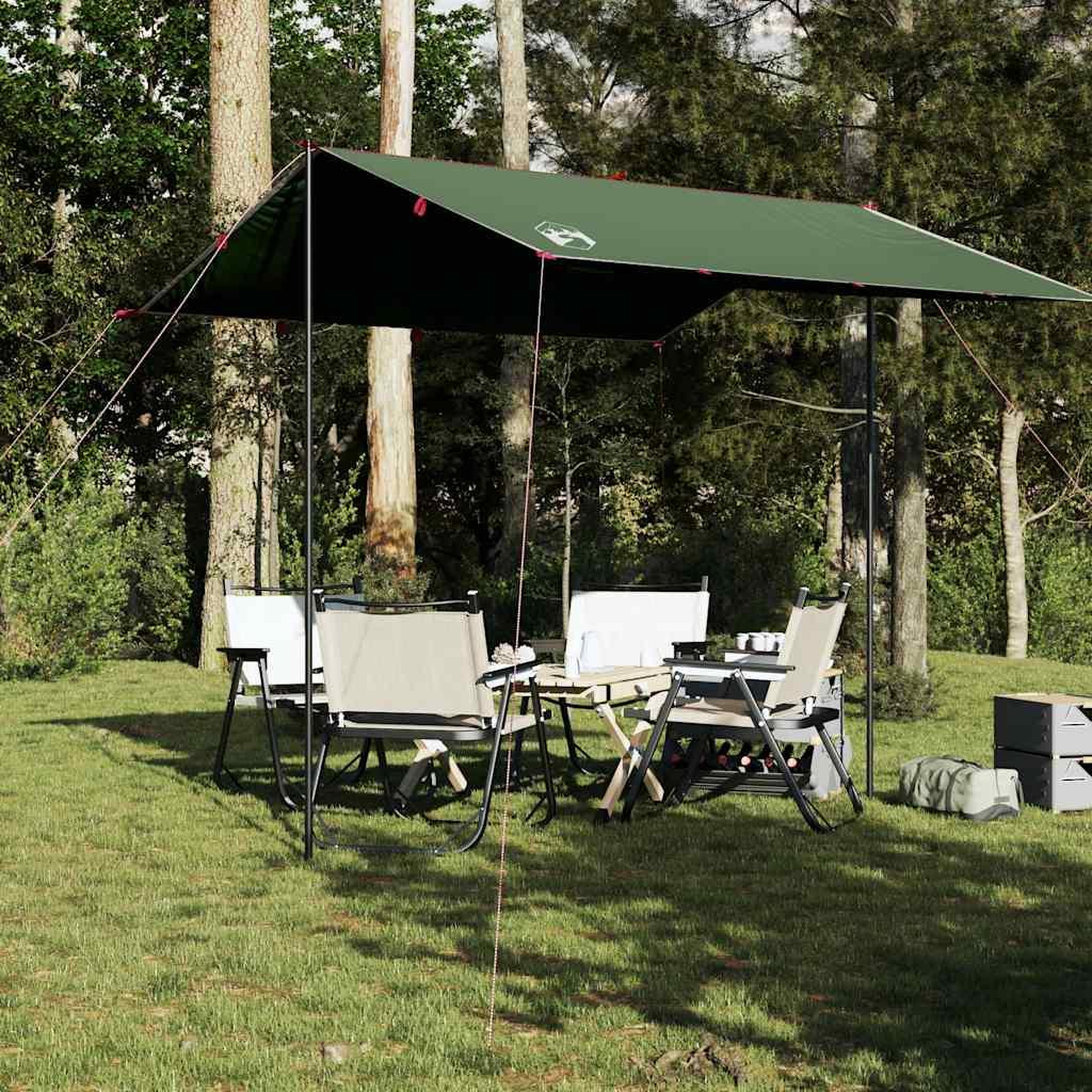 VIDAXL Bache de camping vert 300x294 cm impermeable