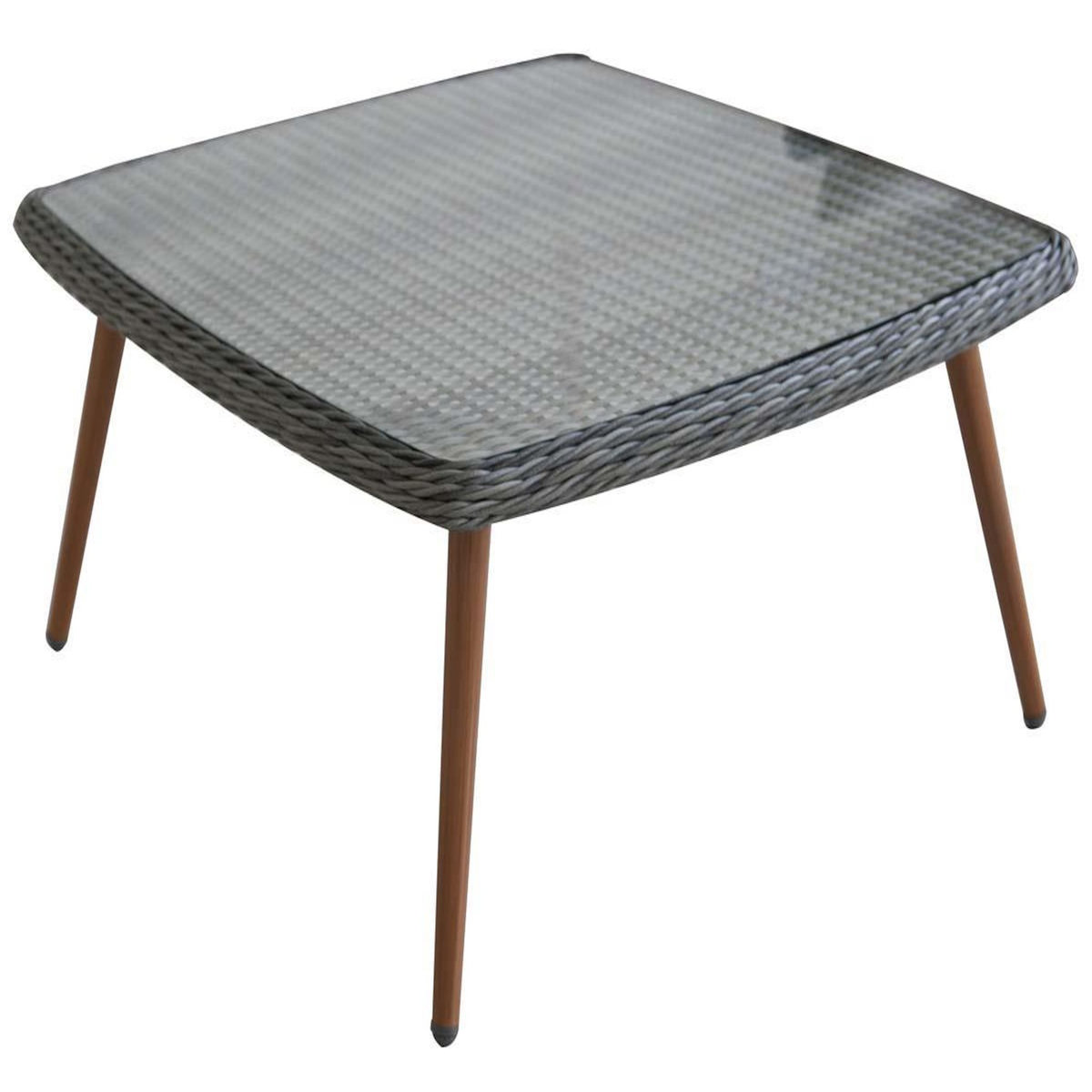 Habitat et Jardin Salon de jardin résine tressée  Milazzo  - Florida - Gris