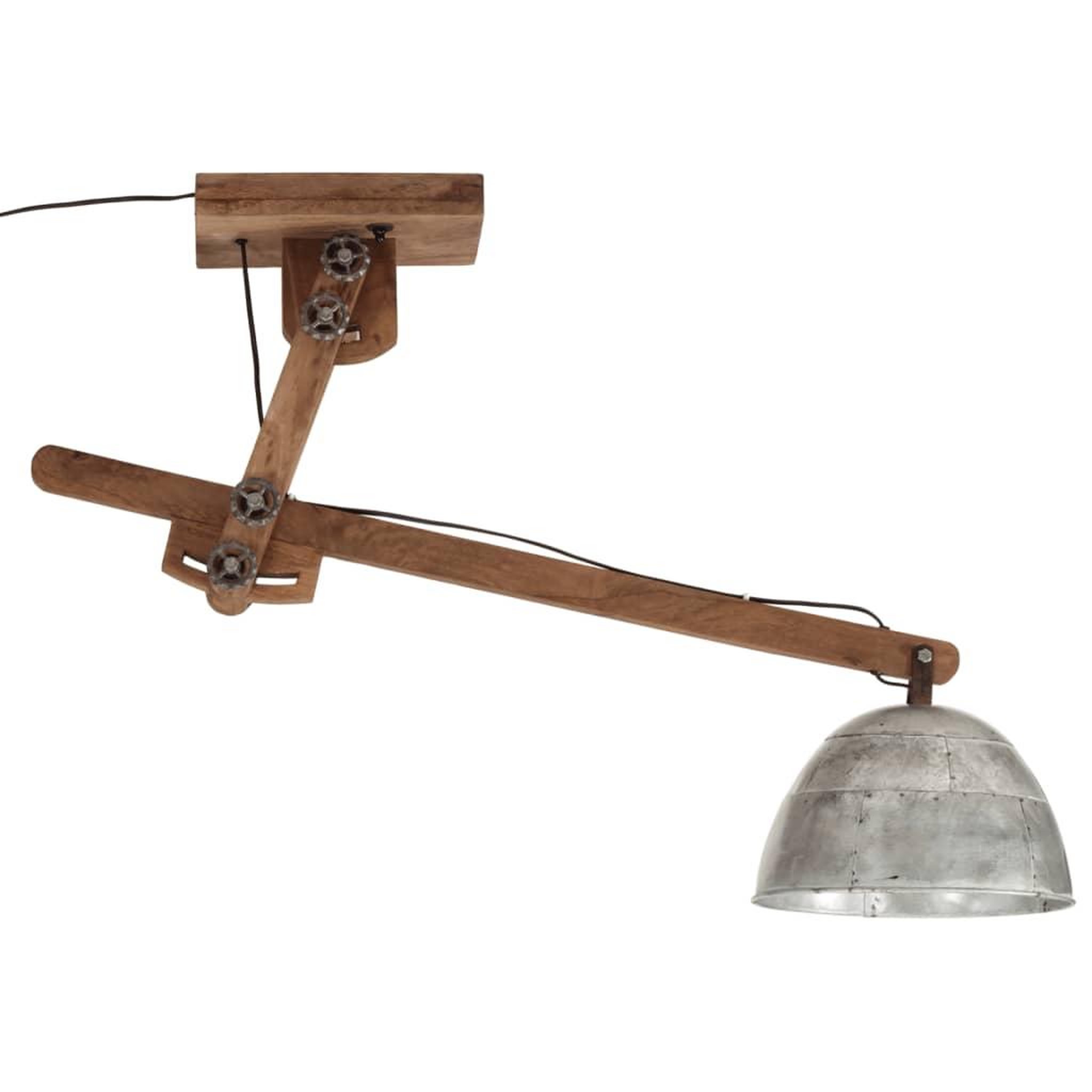 Voir la diapositive 3 : VIDAXL Plafonnier 25 W argent vintage 105x30x65-108cm E27