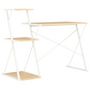 Voir la diapositive 4 : VIDAXL Bureau avec etagere Blanc et chene 116x50x93 cm