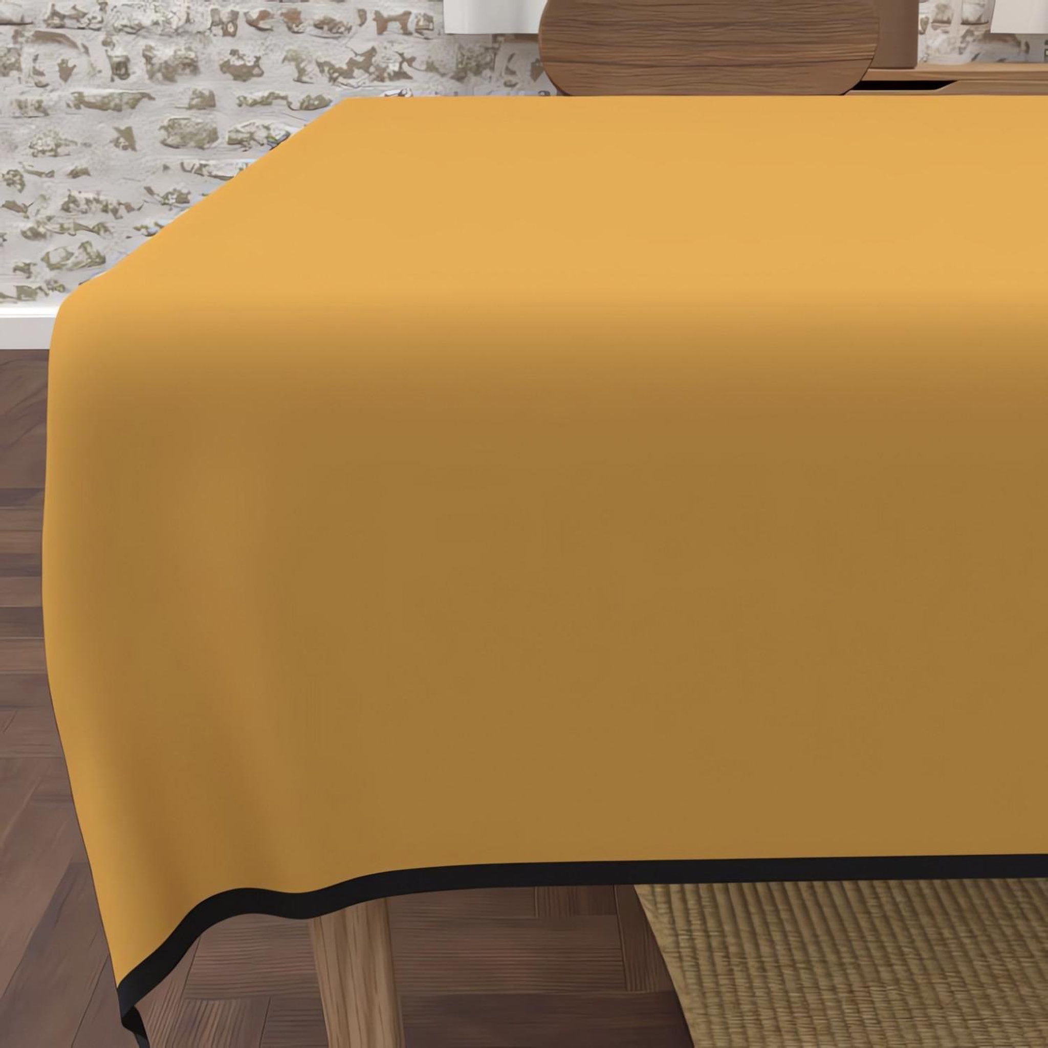 Voir la diapositive 1 : SOLEIL D'OCRE Nappe anti-tâches en microfibre lavée BOHEME, par Soleil d'Ocre