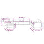 Voir la diapositive 6 : VIDAXL Ensemble de canapes 4 pcs avec coussins Creme Similicuir