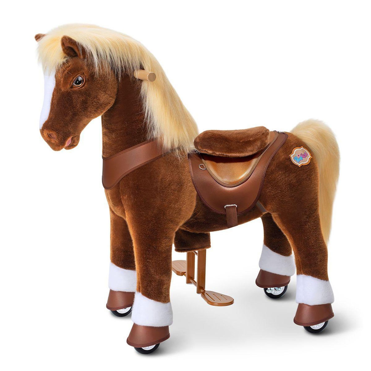 Ponycycle Cheval Porteur Enfant Modele Y - marron-blond