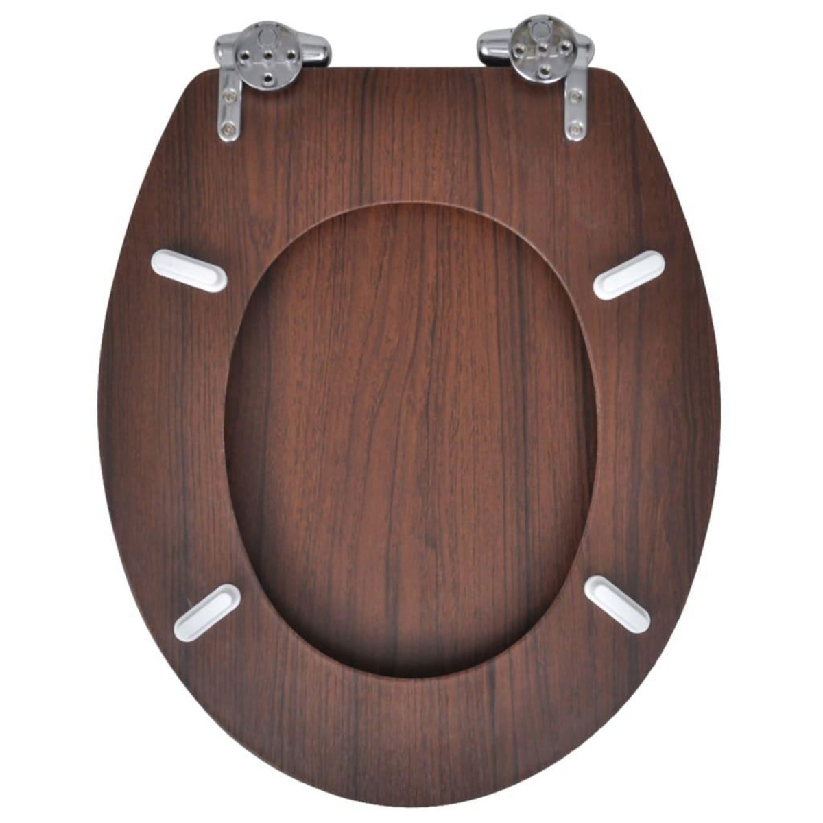 VIDAXL Siege de toilette MDF Couvercle a fermeture en douceur Marron