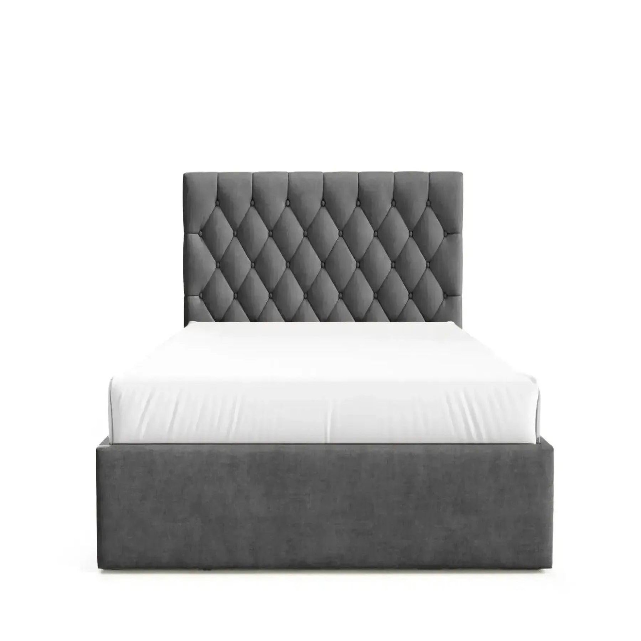 Voir la diapositive 1 : CASANOVA PARIS Emile - lit coffre tissu velours