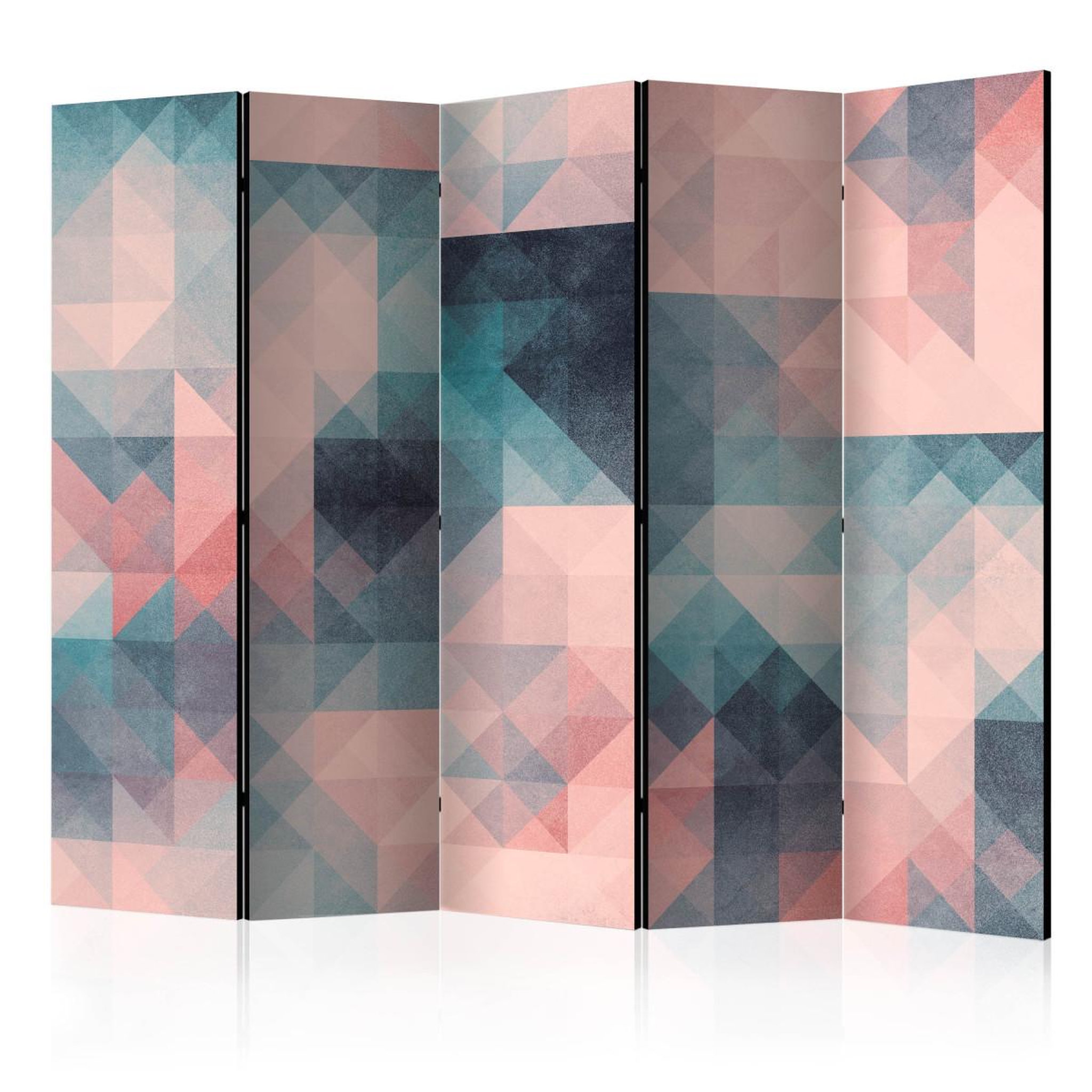 Paris Prix Paravent 5 volets  pixels green & pink  172x225cm