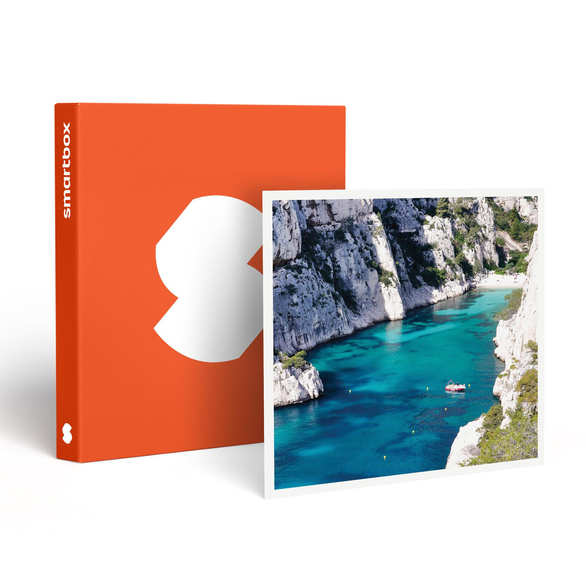 Smartbox Excursion en bateau de 3h en matinée pour 2 personnes dans les calanques de cassis avec rosé - coffret cadeau sport & aventure