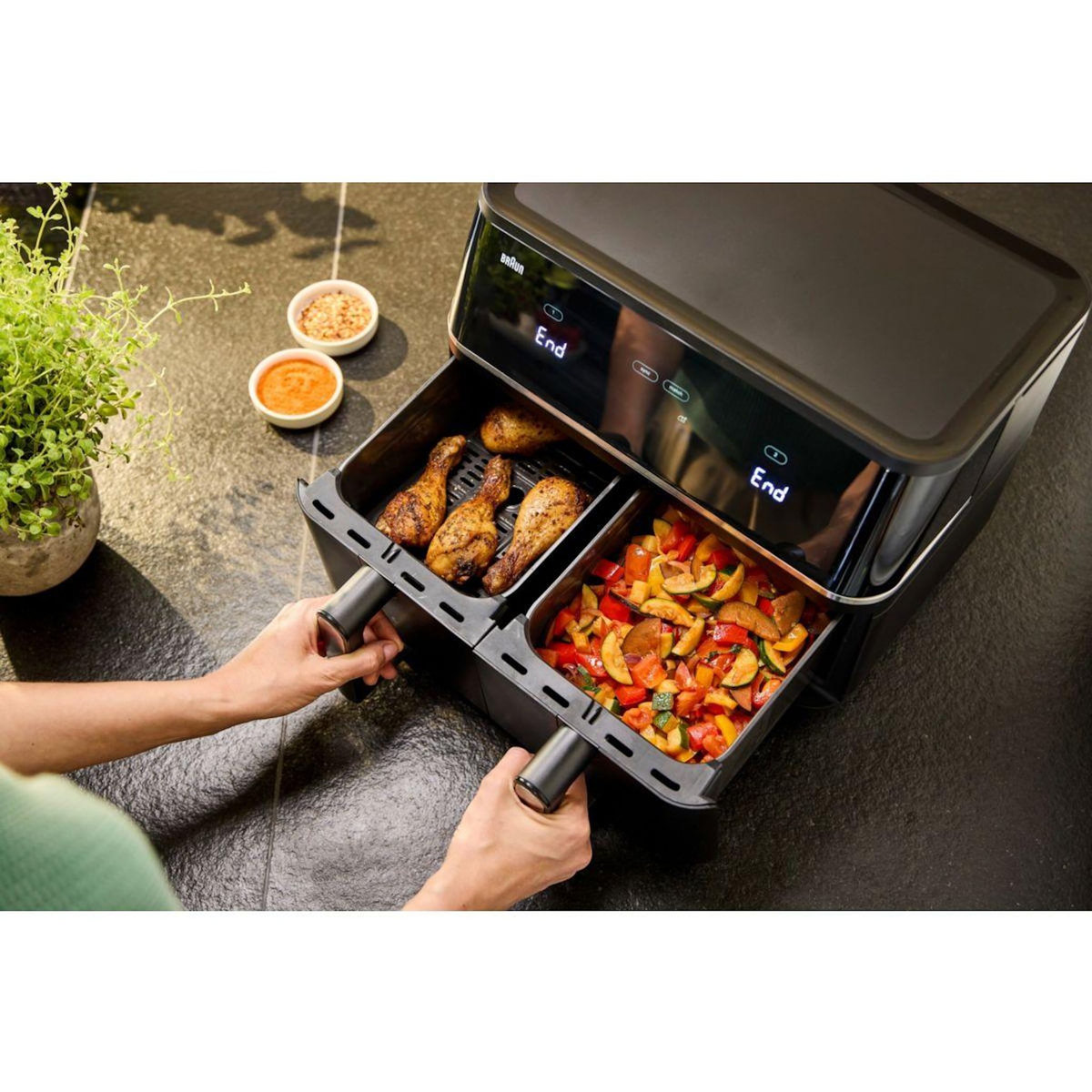 BRAUN Friteuse sans huile TwinCook 5 TD5030IBK