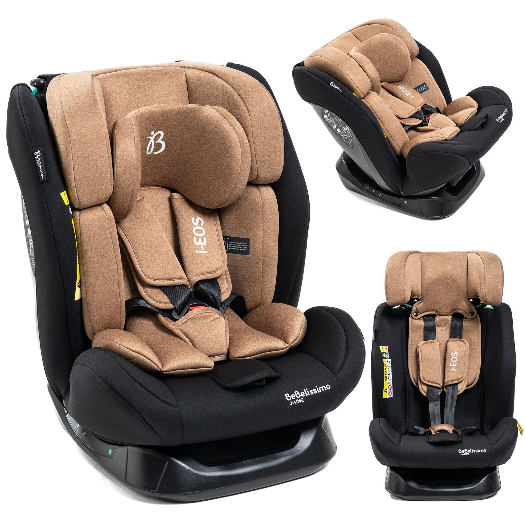 BEBELISSIMO Siège auto I-size  - groupe 0+/1/2/3 - (0-36kg) -  Inclinable - 40 -150cm - i-EOS - beige