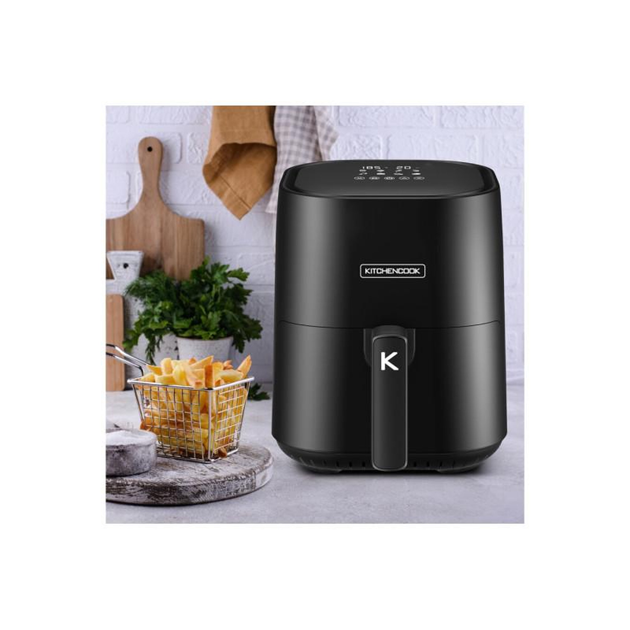 Voir la diapositive 2 : Kitchen cook Friteuse sans huile Kitchen Cook FRENCHIFRY 4 1200 W Noir