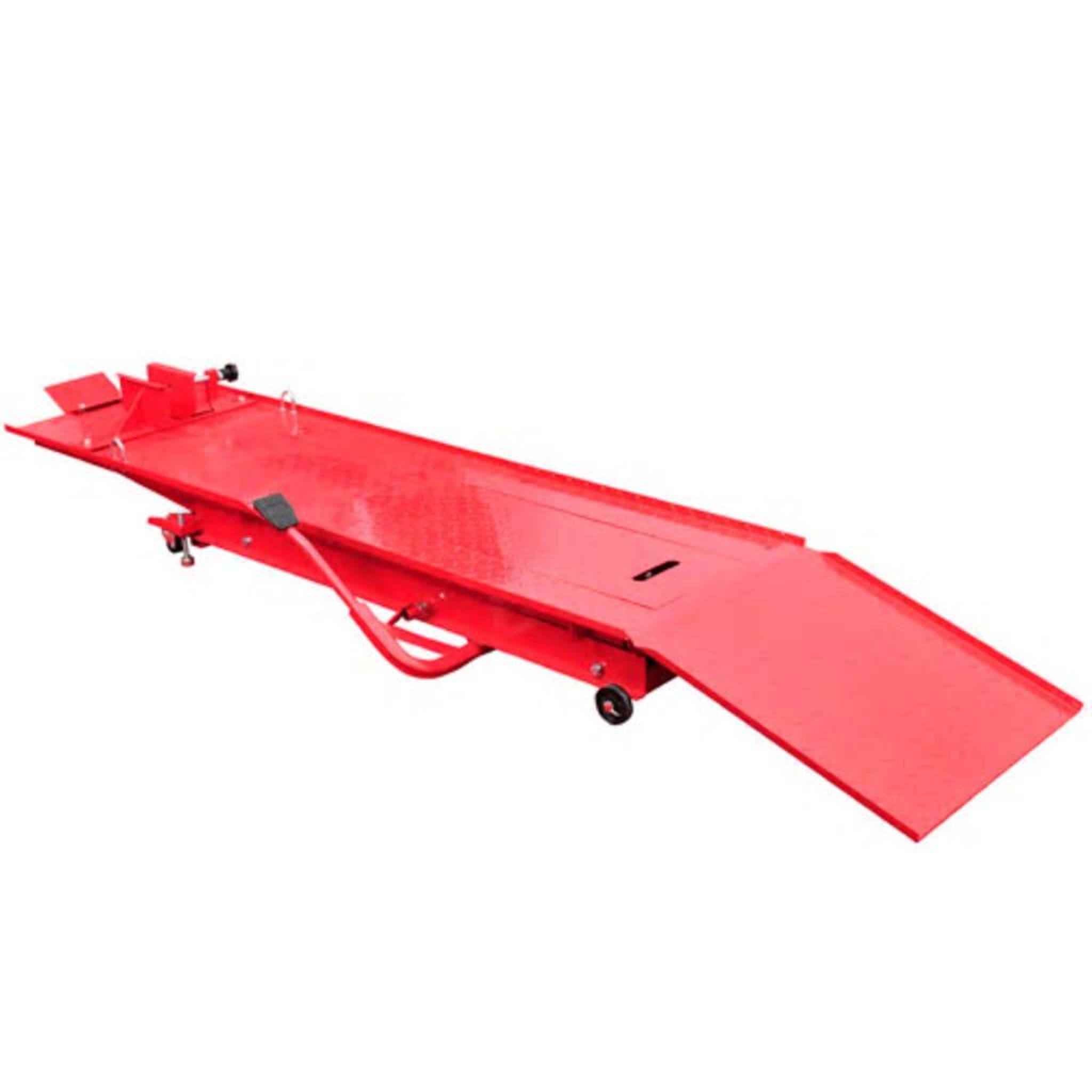 Voir la diapositive 3 : VIDAXL Pont elevateur plateforme hydraulique pour moto 450 kg