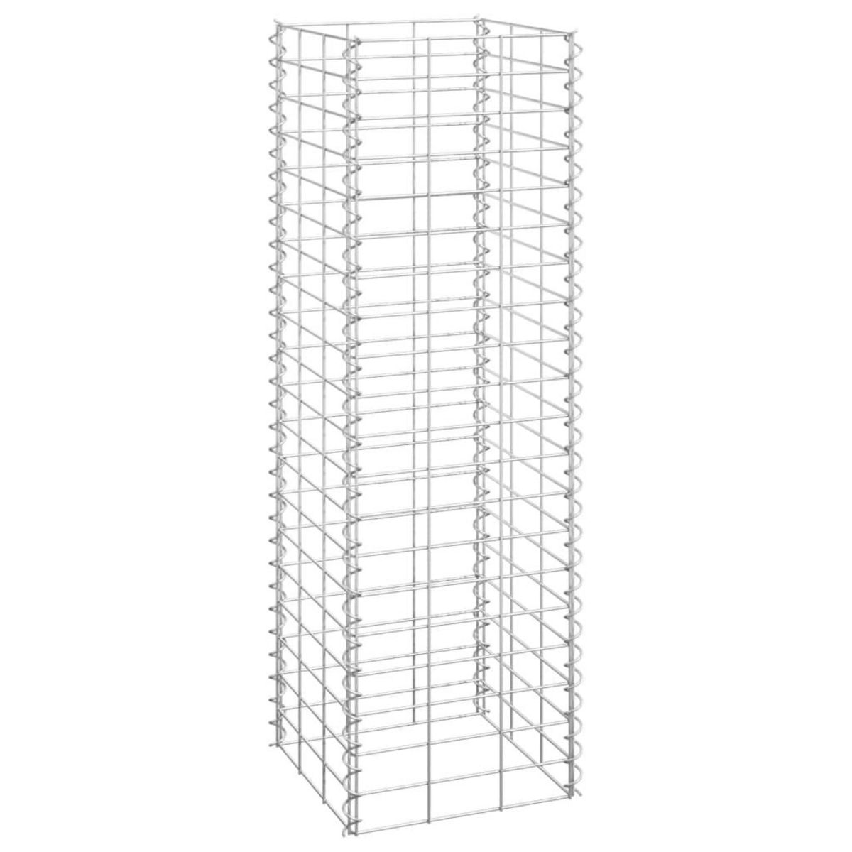 VIDAXL Lits sureleves en gabion 3 pcs 30x30x100 cm Fer