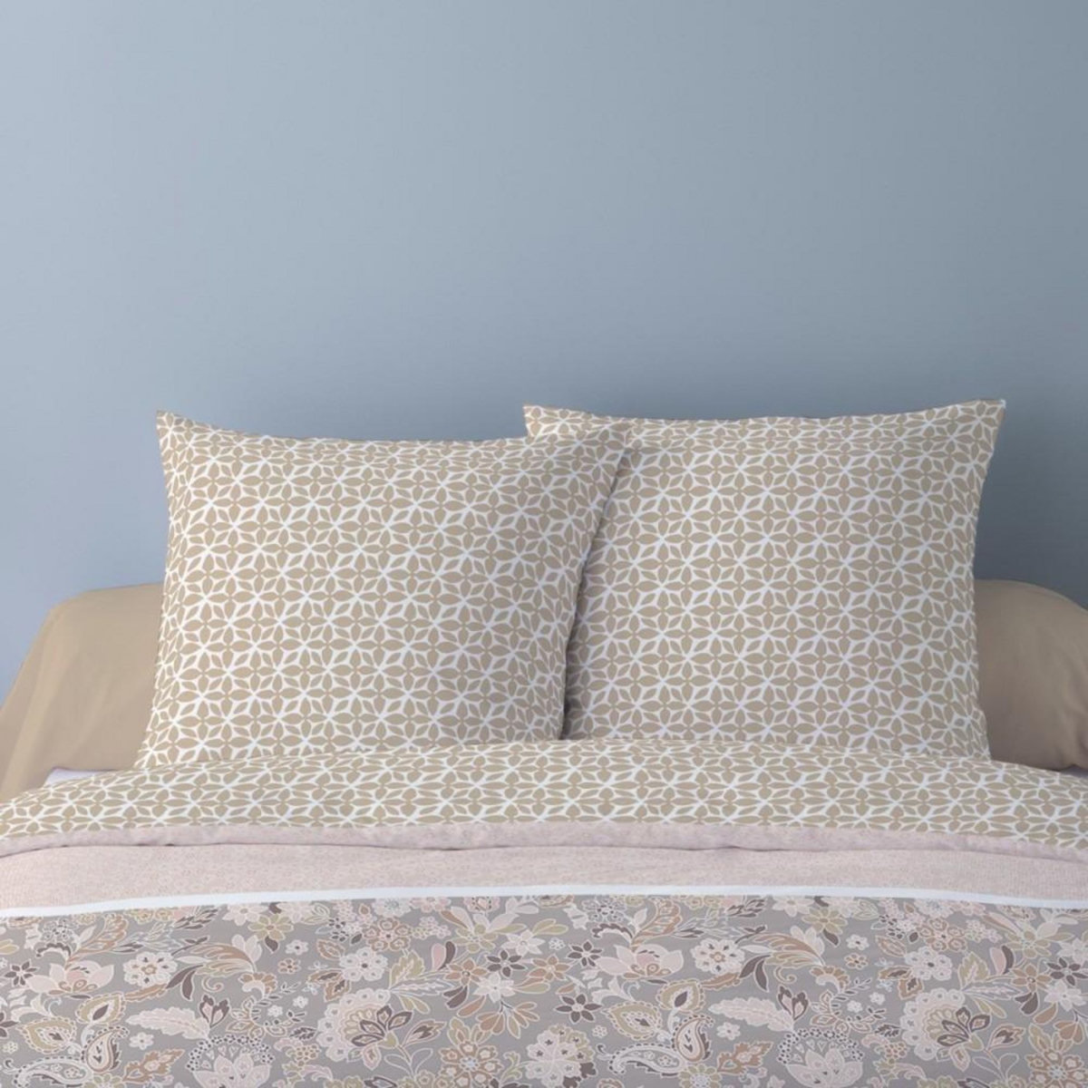 Dourev Housse de couette Flanelle 240x220 FRIDA + 2 taies