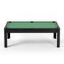 Voir la diapositive 4 : SOKKER Billard Américain convertible table 8 places KITBILL 7Ft - 226,5 x 126,5 x 80cm Plateau dînatoire et accessoires inclus - Noir