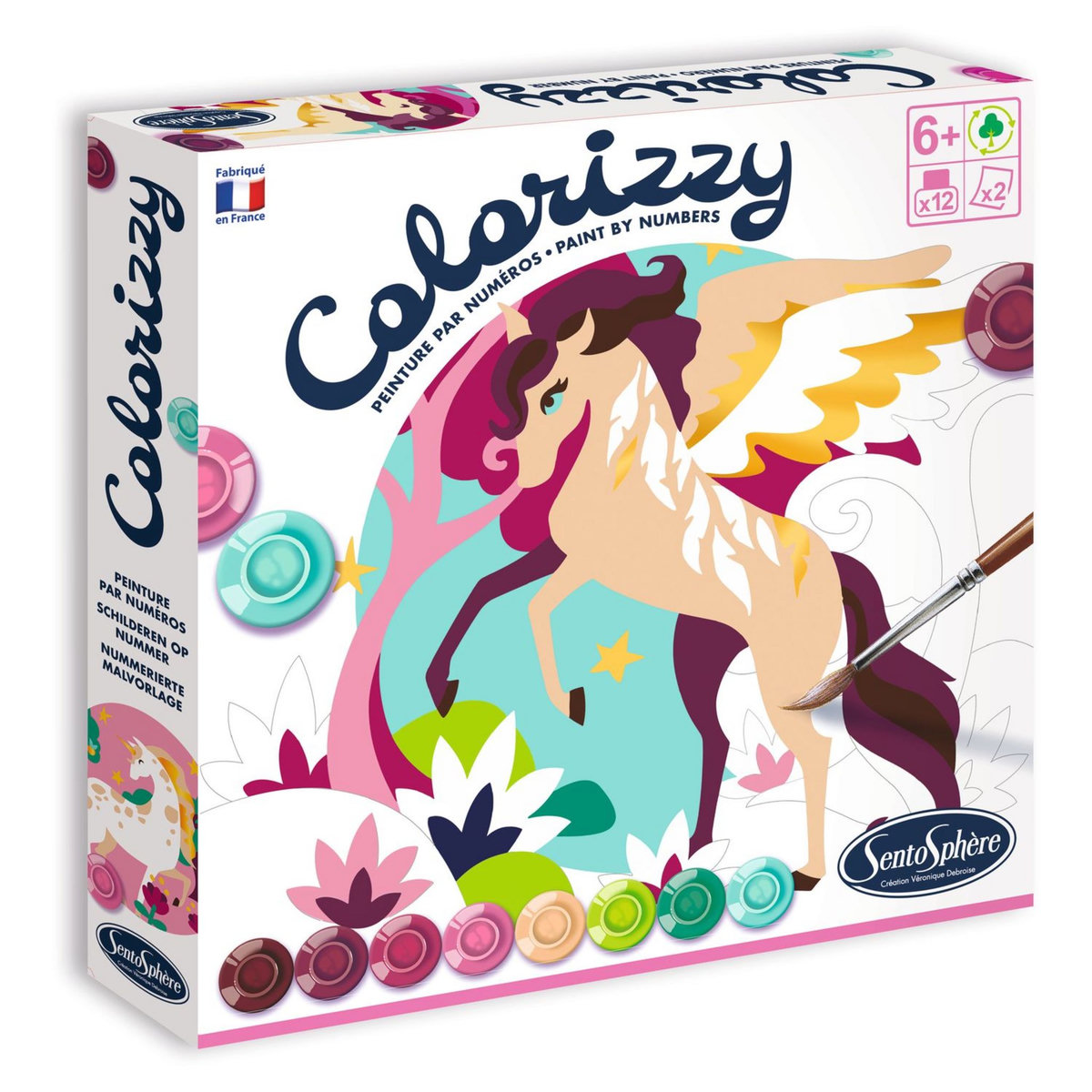 Sentosphère Colorizzy peinture par numéros - Licornes