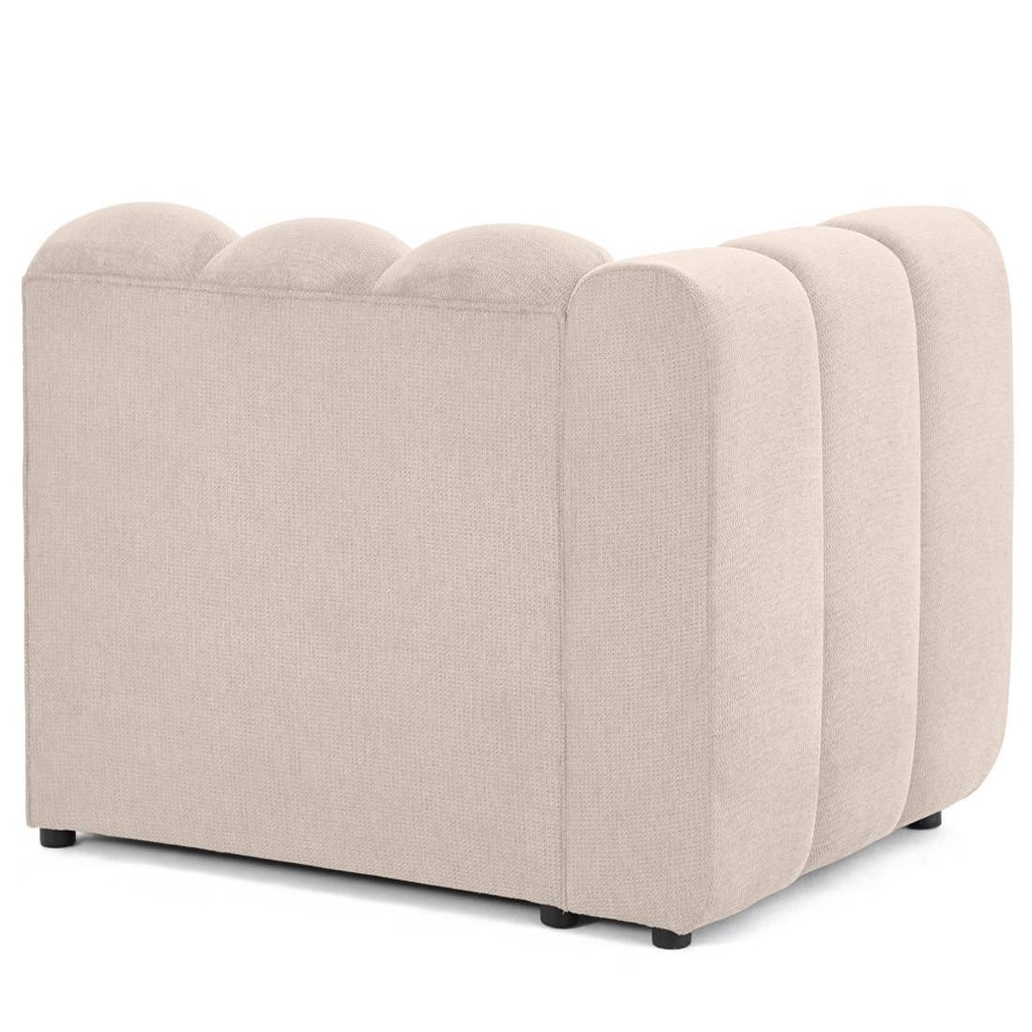 Voir la diapositive 5 : LISA DESIGN Debbie - module d'assise gauche en tissu texturé