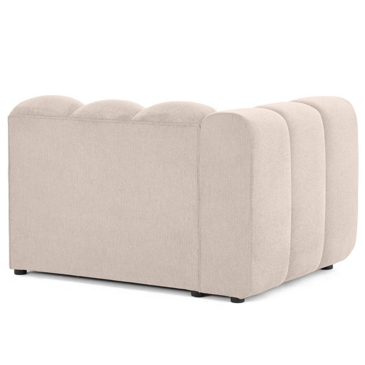 LISA DESIGN Debbie - module d'assise gauche en tissu texturé