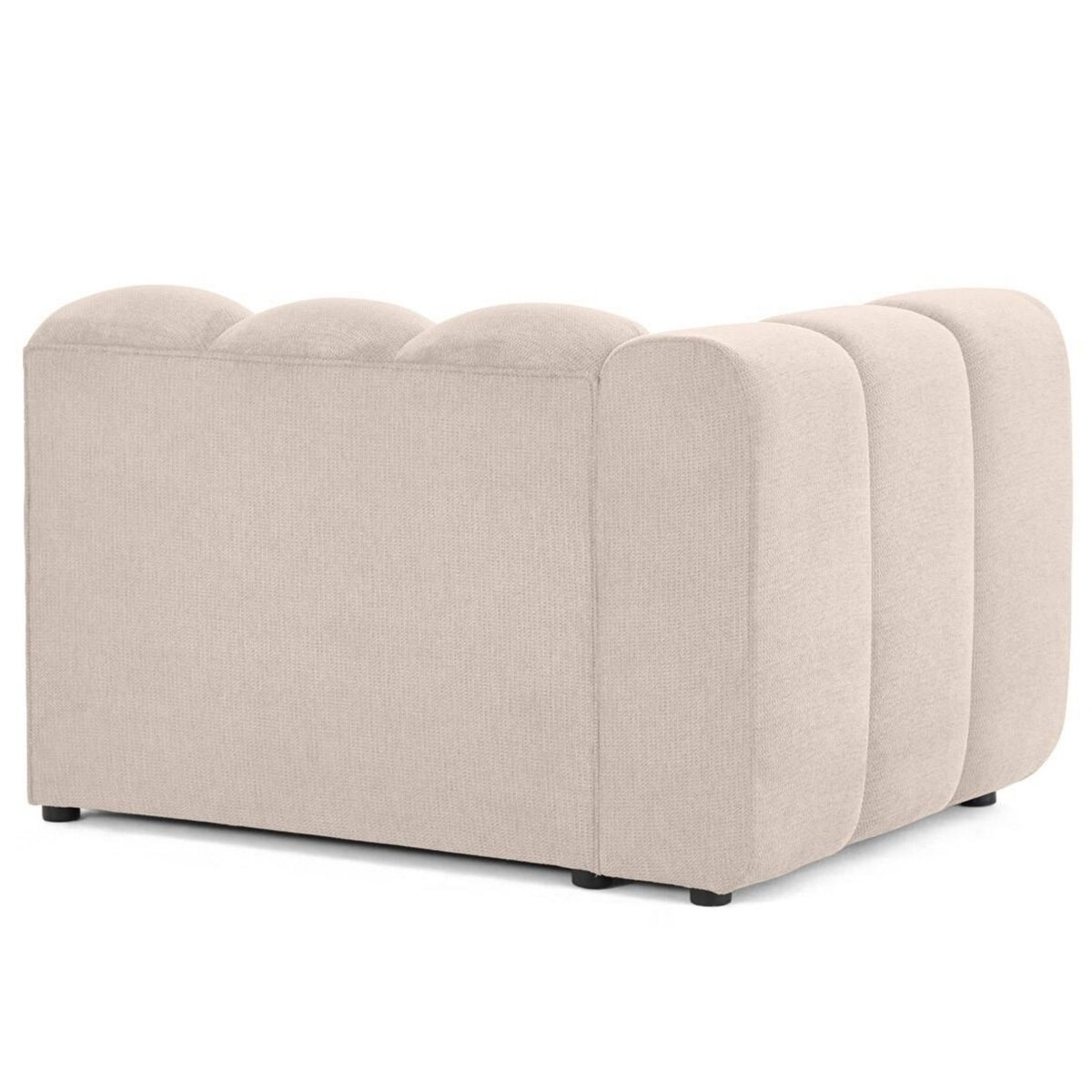 LISA DESIGN Debbie - module d'assise gauche en tissu texturé