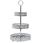 Paris Prix Plateau de Présentation  3 niveaux  46cm Argent