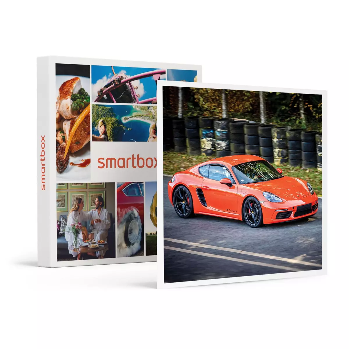 Smartbox Stage de pilotage : 5 tours sur le circuit de Pont-l'Évêque en Porsche Cayman - Coffret Cadeau Sport & Aventure