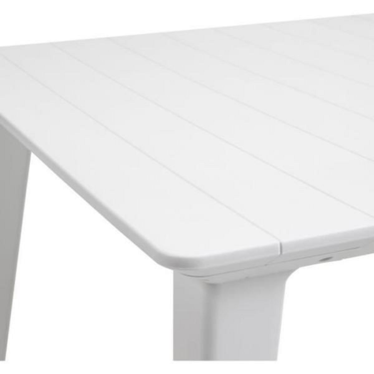 ALLIBERT by KETER Table de jardin - rectangulaire - blanc - en résine - 8 a 10 personnes - Lima -Allibert by KETER