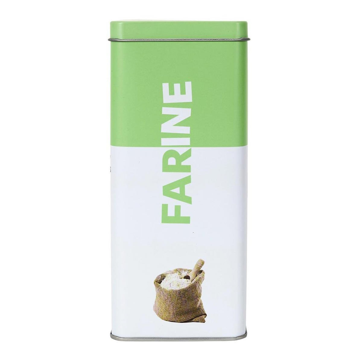 Paris Prix Boîte à Farine en Métal  Ludique  18cm Vert