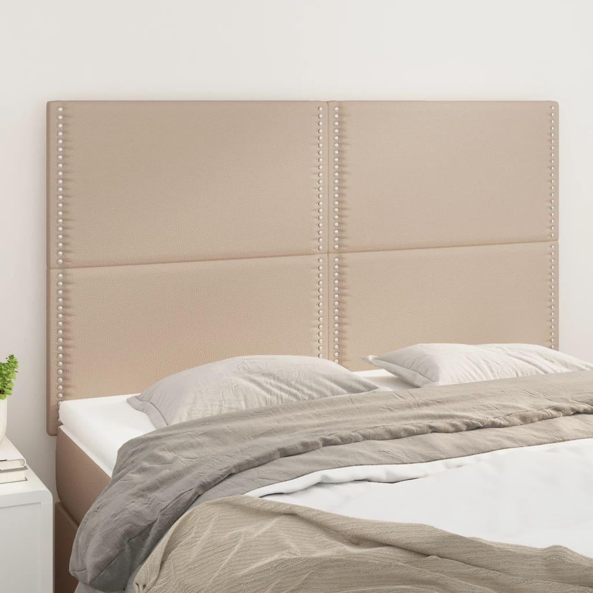 Voir la diapositive 1 : VIDAXL Tetes de lit 4 pcs Cappuccino 72x5x78/88 cm Similicuir