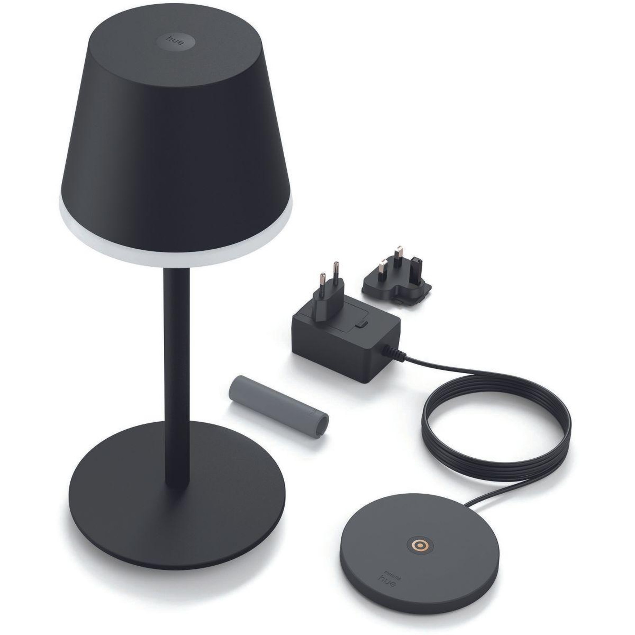 Voir la diapositive 5 : PHILIPS HUE Lampe connectée GO Noir White&Color Ambiance