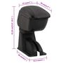 Voir la diapositive 6 : VIDAXL Accoudoir de voiture noir 12x29x(32-46) cm ABS
