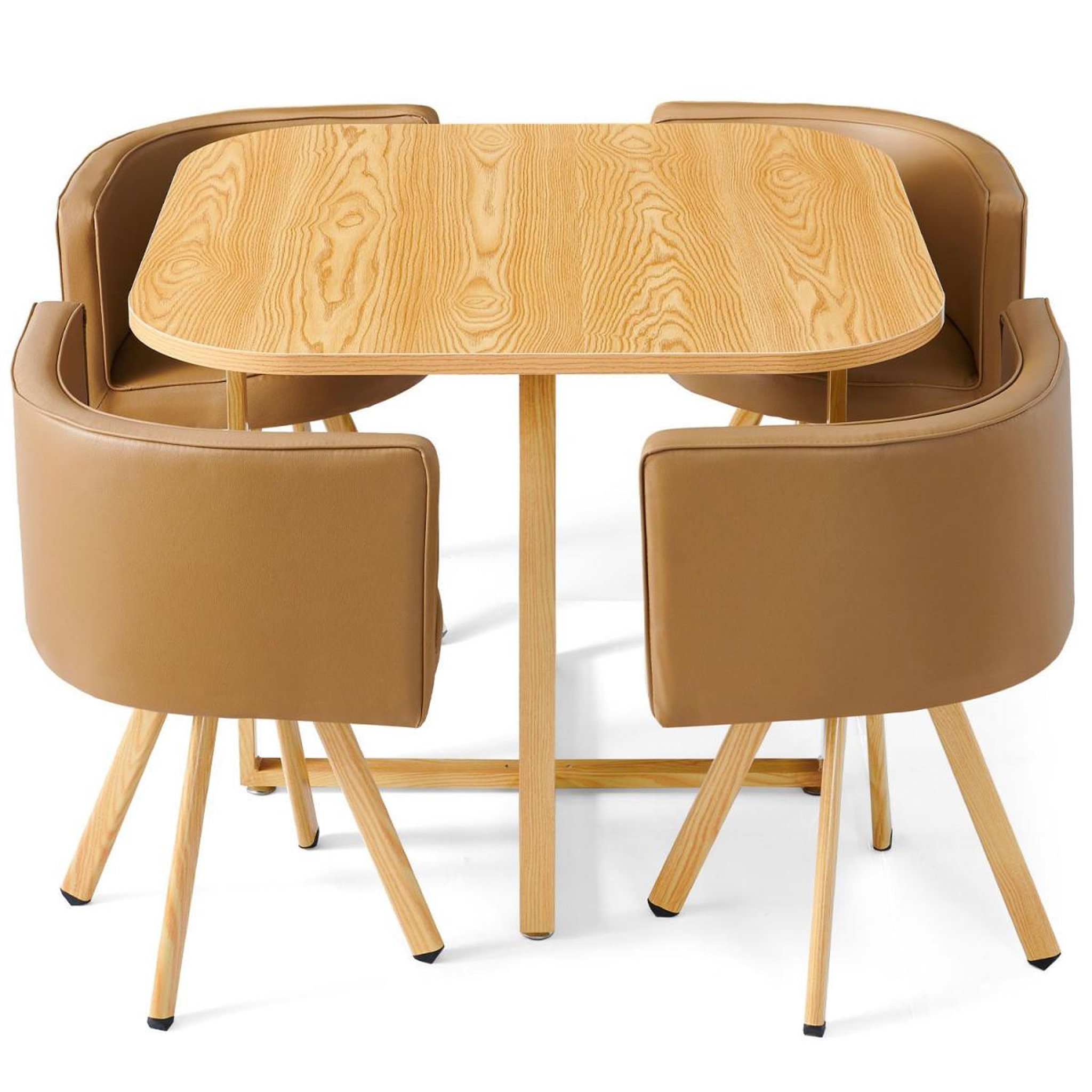 Voir la diapositive 2 : Paris Prix Ensemble Table de Repas & 4 Chaises Design  Norway  Taupe