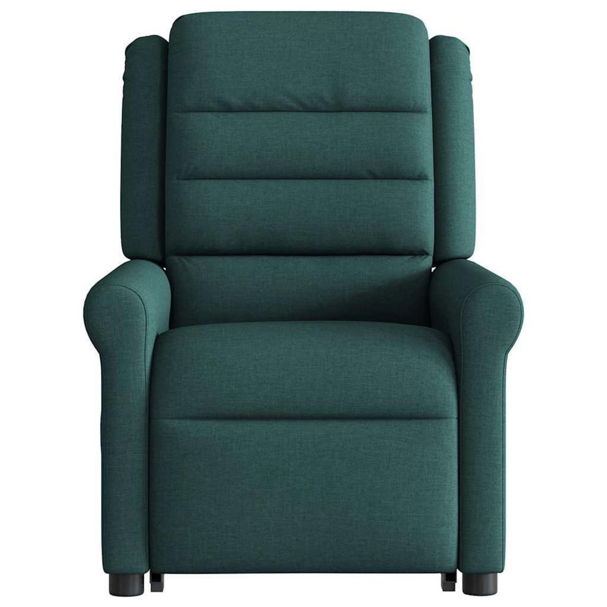 VIDAXL Fauteuil inclinable de massage Vert fonce Tissu