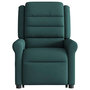Voir la diapositive 5 : VIDAXL Fauteuil inclinable de massage Vert fonce Tissu