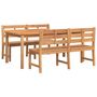 Voir la diapositive 3 : VIDAXL Ensemble a manger de jardin 3 pcs Bois de teck massi