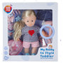 Voir la diapositive 2 : One Two Fun Ma poupée à coiffer et habiller 30 cm - pull rayé 