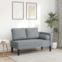 Voir la diapositive 1 : VIDAXL Chaise longue avec coussins gris clair tissu