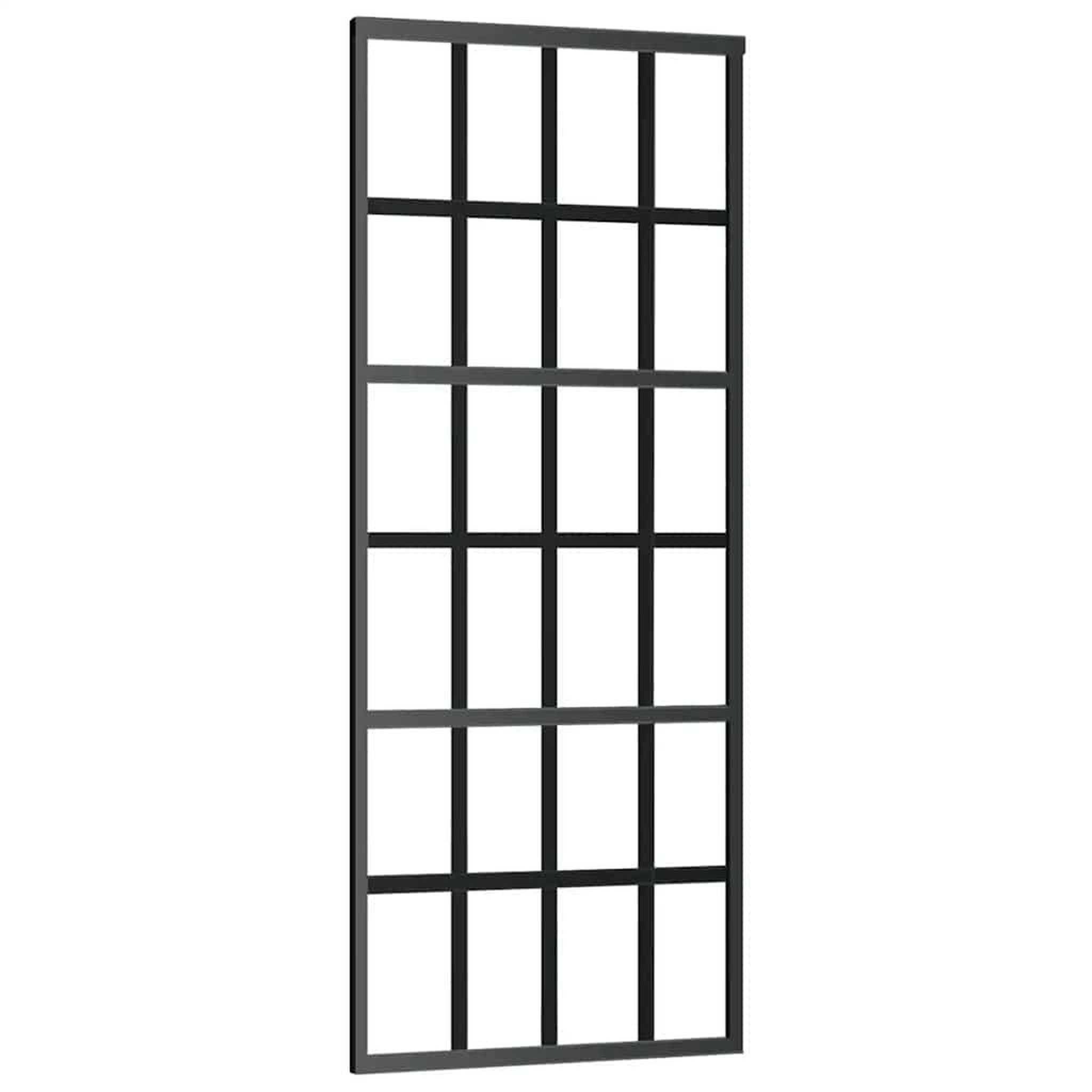 Voir la diapositive 5 : VIDAXL Porte coulissante kit de quincaillerie noir 76x205 cm verre ESG