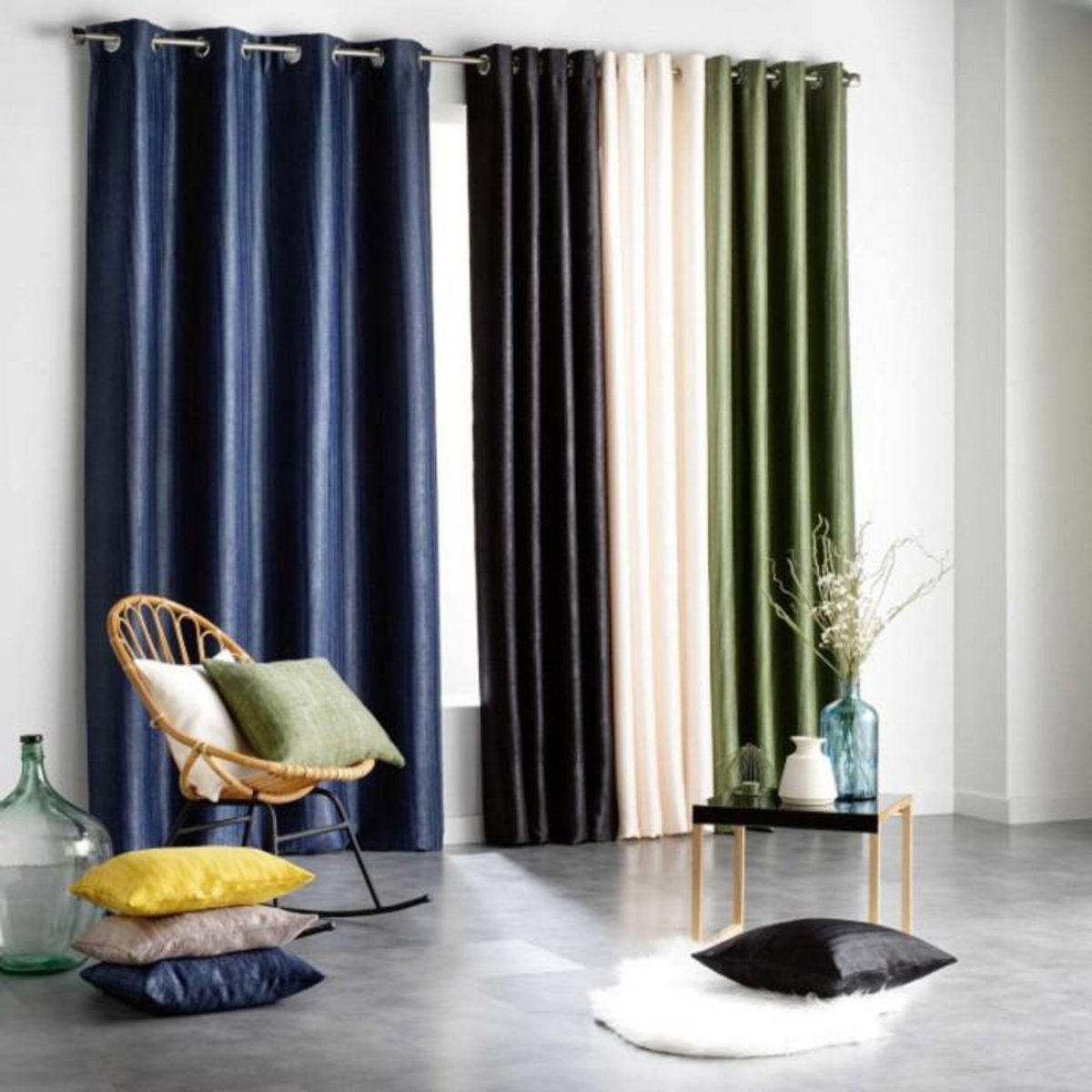 Paris Prix Housse de Coussin Velours  Paleo  40x40cm Naturel